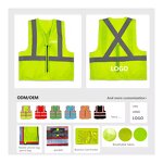 Work Safety Vest Supplier - Factory Supply Class 2 High Visibility CE Certified Tape