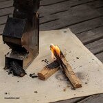 Outdoor Fire Blanket Factory - 70*70cm Flame Retardant Heat Insulation Picnic Mat