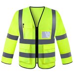 Long Sleeve Safety Vest Manufacturer - Hot Sale Hi Vis Reflective with Straps Customizable