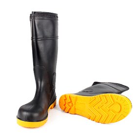 Work Rain Boots Supplier - Custom Made Unisex PVC Rubber Gum Reflective Steel Toe