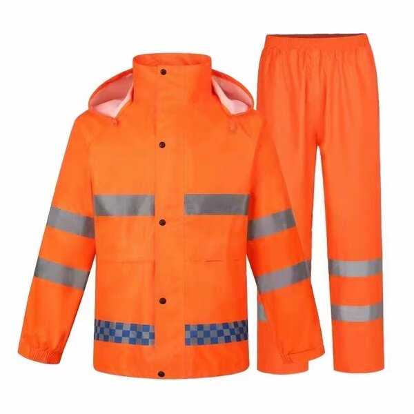 Long Raincoat Supplier - Durable Classic Hi Vis Reflective Vest Waterproof Customizable