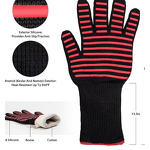 Aramid Fiber Gloves Supplier - Fireproof Silicone-Coated BBQ Washable Heat Resistant