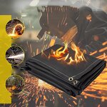 Glass Fiber Cloth Blanket Manufacturer - Factory Direct Customizable 1.8*2.4m Black