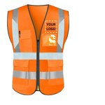 Reflective Safety Vest Factory - Customizable Security Polyester Polyurethane Radiation-Proof