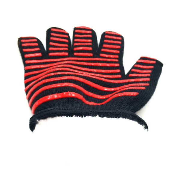 Aramid Fiber Gloves Supplier - Fireproof Silicone-Coated BBQ Washable Heat Resistant