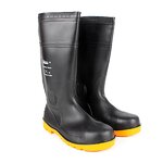 Work Rain Boots Supplier - Custom Made Unisex PVC Rubber Gum Reflective Steel Toe