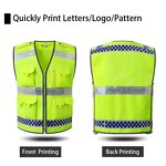 Engineer Safety Vest Factory - Hi Vis Black Fluorescent Reflective Multi-Pocket Workwear