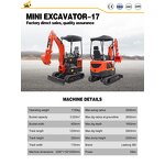 Mini Excavator Factory - 1.7 Ton Farm Used