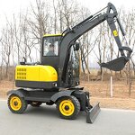 Wheeled Excavator Factory - 5 Ton Hydraulic Digger