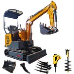 Mini Excavator Factory - 1.2 Ton Kubota Engine