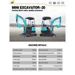 Mini Excavator Factory - 2 Ton EPA Custom