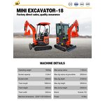 Crawler Excavator Factory - 1.8Ton With Closed Cabin