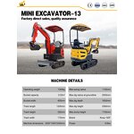 Mini Excavator Factory - 0.8t Kubota Engine