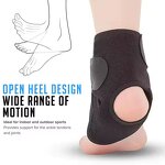 Adjustable Ankle Brace - OEM Neoprene Sports Support Sleeve Supplier