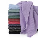 Hijab Factory - Wholesale Muslim Cotton Pleated Hijab