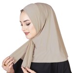 Hijab Factory - Glitter Shiny Long Plain Scarf Shawl