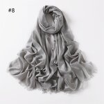 Hijab Factory - Glitter Shiny Plain Long Scarf Shawl