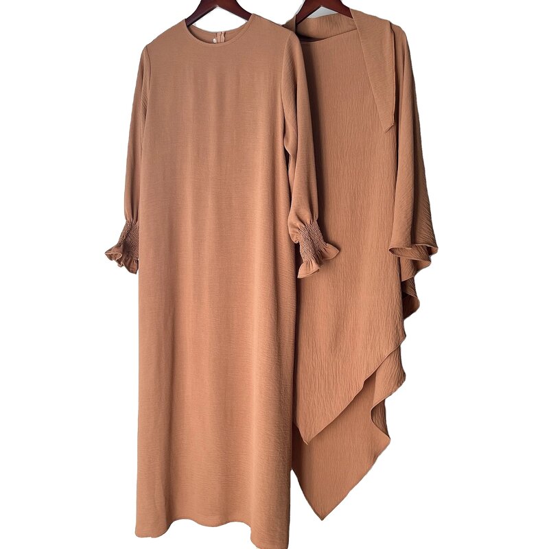 Abaya Factory - 2 Piece Set with Hijab Kaftan Robe