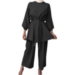 Abaya Factory - Plus Size 2 Piece Set Casual Skirt