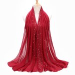 Hijab Factory - Muslim Chiffon Stone Hijab Headscarf