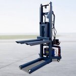 Small Forklift Factory - 300kg Self-loading Electric Stacker Forklift Truck