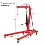 Vehicle Engine Hoist Factory - OTOY Factory Wholesale 2T Adjustable Hydraulic Shop Crane