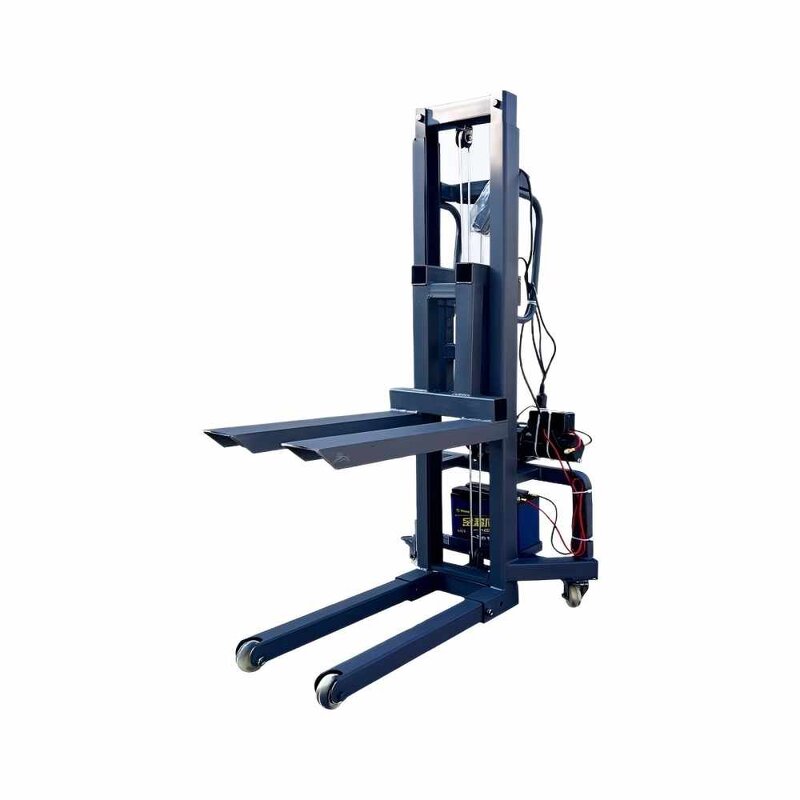 Mini Electric Forklift Supplier - 300kg Self-loading Pallet Stacker Forklift