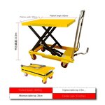 Hydraulic Platform Lift Trolley Manufacturer - 500kg 1.5M Hand Cart Mobile Lift Table