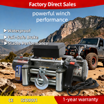 Trailer Electric Winch Manufacturer - 6000Lbs 12V 24V Winch with Remote Control