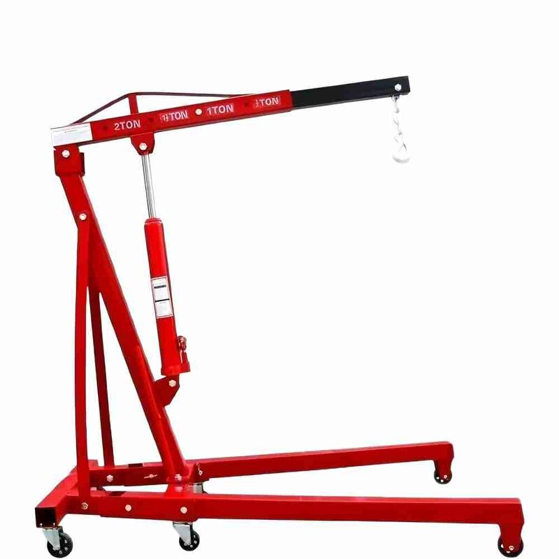 Folding Shop Crane Factory - 2 Ton Folding Shop Crane Hoist for Engine Repair