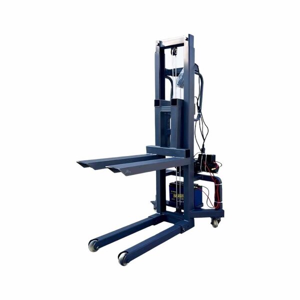 Small Forklift Factory - 300kg Self-loading Electric Stacker Forklift Truck