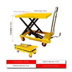 Scissor Lift Table Manufacturer - Factory Supply Cheap Manual Portable Lift Table Cart