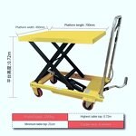Hydraulic Platform Lift Trolley Manufacturer - 500kg 1.5M Hand Cart Mobile Lift Table
