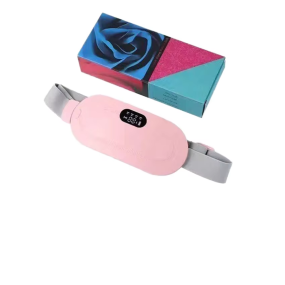 Menstrual Heating Waist Belt Smart Warm Palace Electric Period Cramp Massager Vibrating ABS USB Battery Plug 6 Months Body Hands