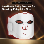 Uyisi Wireless LED Food-Grade Soft Silicone Facial Mask Near-Infrared Red Light Therapy Device Home Use Facial Beauty Equipment