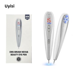 New Portable EMS Eye Massager Pen Freckle Wart Dark Tattoo Spot Skin Sweep Remover Pen Mole Removal Machine Pen