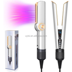 Uyisi 2合1直发器，用于家用造型工具多定型器等离子直发器湿式到干式直发器气流