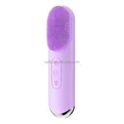 易思便携式IPX7防水硅胶电动刷热/冷洁面按摩器家用清洁刷