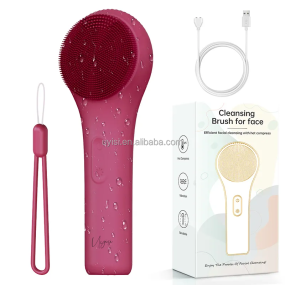 2025 New Arrival Home Use Beauty Equipment 42 ° Constant Temperature Heat Vibration Massage Deep Cleaning Facial Cleanser Beauty