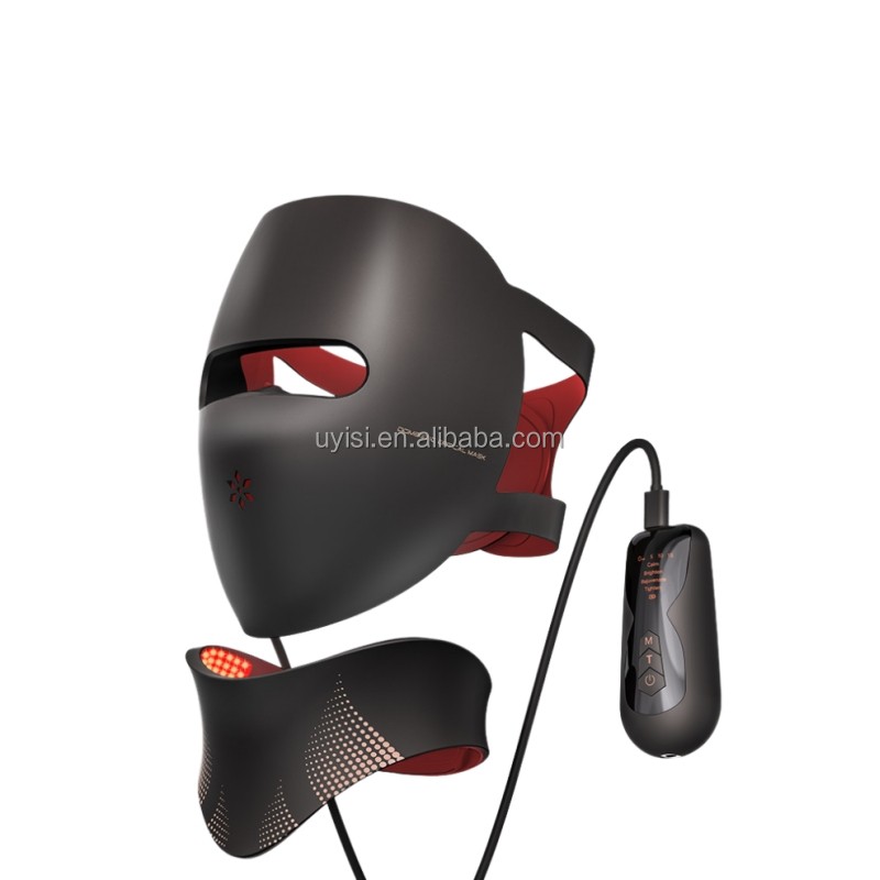 Uyisi New Updated High-quality Usb Rechargeable Infrared Led Photon Rejuvenation Therapy Silicone Beauty Mask Suit for Home Use