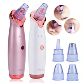 Rechargeable 5 in 1 Facial Pore Deep Cleaning Electric Suction Blackheads Acne Pore Cleaner  Nose Blackhead Remover Vacuum