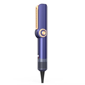 Uyisi Dual Voltage Hair Dryer Straightener LCD Display Ceramic Plate Quick Blow Drying Wet Dry Use Negative Ion Function