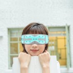 易思升级智能眼按摩器，带热和音乐的便携式无线家庭/办公室，缓解眼睛疲劳，改善睡眠