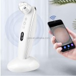 视觉黑头去除器与WiFi应用程序无线摄像头观察皮肤护理工具电动真空黑头去除器