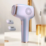 2024便携式IPL机器家用2灯面部脱毛激光脱毛器，适用于女性身体