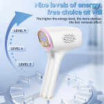 Uyisi New 3 in 199999999冰点快闪激光9个能量等级3种家用控制模式身体面部冰爽