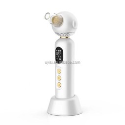 家用面部皮肤护理美容设备毛孔痤疮真空吸尘器加热冷却电热和冷黑头去除真空