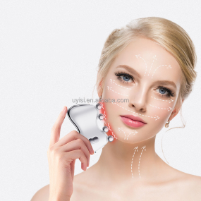 Uyisi Microcurrent Machine 5 Color LED Lights Heat Therapy Guasha Electric Face Massager Winkle Remover for Beauty Care at Home