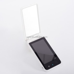 Uyisi 4.1inch Large Screen UV Camera Test Handheld Makeup Mirror with Sunscreen Visualizing Lights for Travel