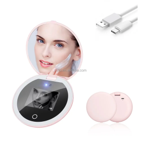 Uyisi Portable Handheld UV Sunscreen Mirror Protective Pocket Light Makeup Mirror for Face and Hands Wholesale Daily Use